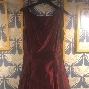 Dana Buchman Burgundy Dress